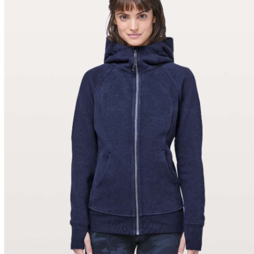 LULULEMON Scuba Hoodie Light Cotton Fleece Blue Size 6